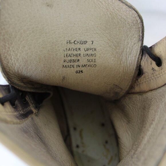 FREEBIRD Charlie Dip Ombre  two tone combat leather tanker hiking boots lace up - Picture 9 of 10